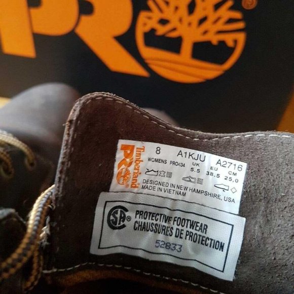 TIMBERLAND PRO STEEL TOE WOMAN'S BOOTS - Picture 4 of 8